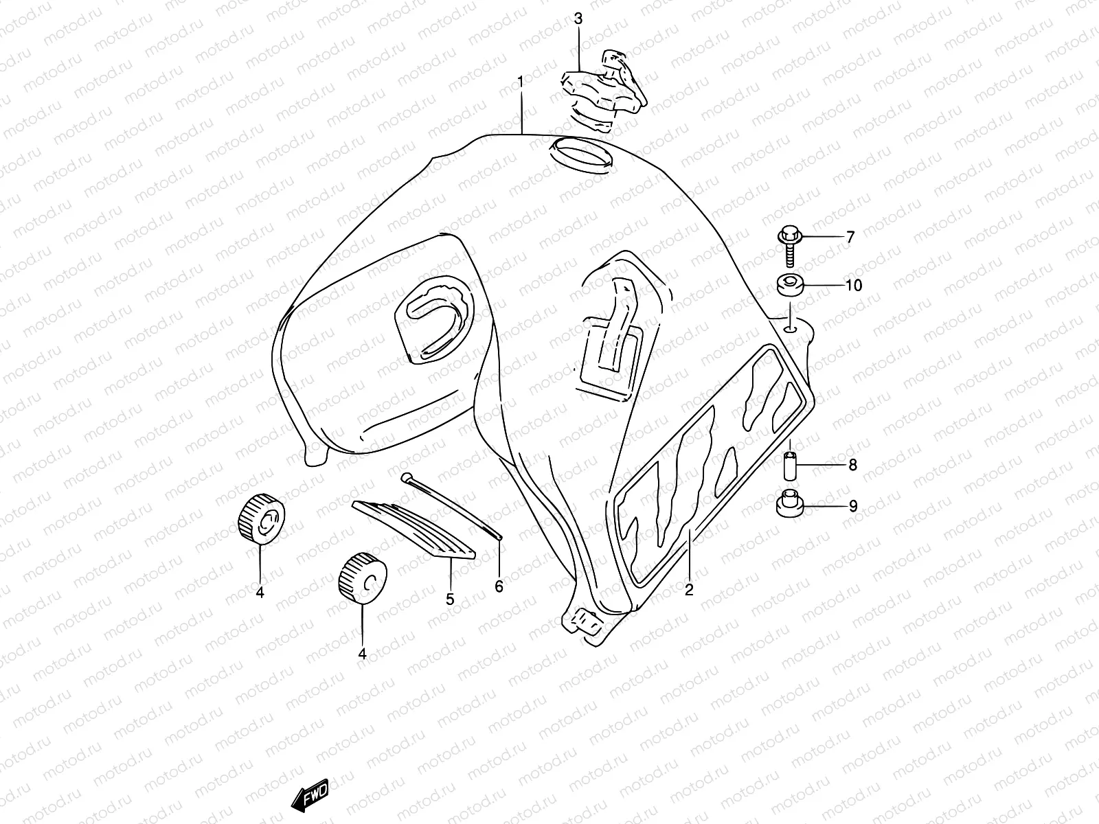 34 - FUEL TANK (MODEL M)