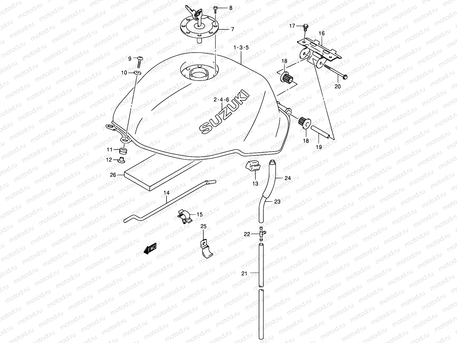 34 - FUEL TANK (MODEL X/Y)