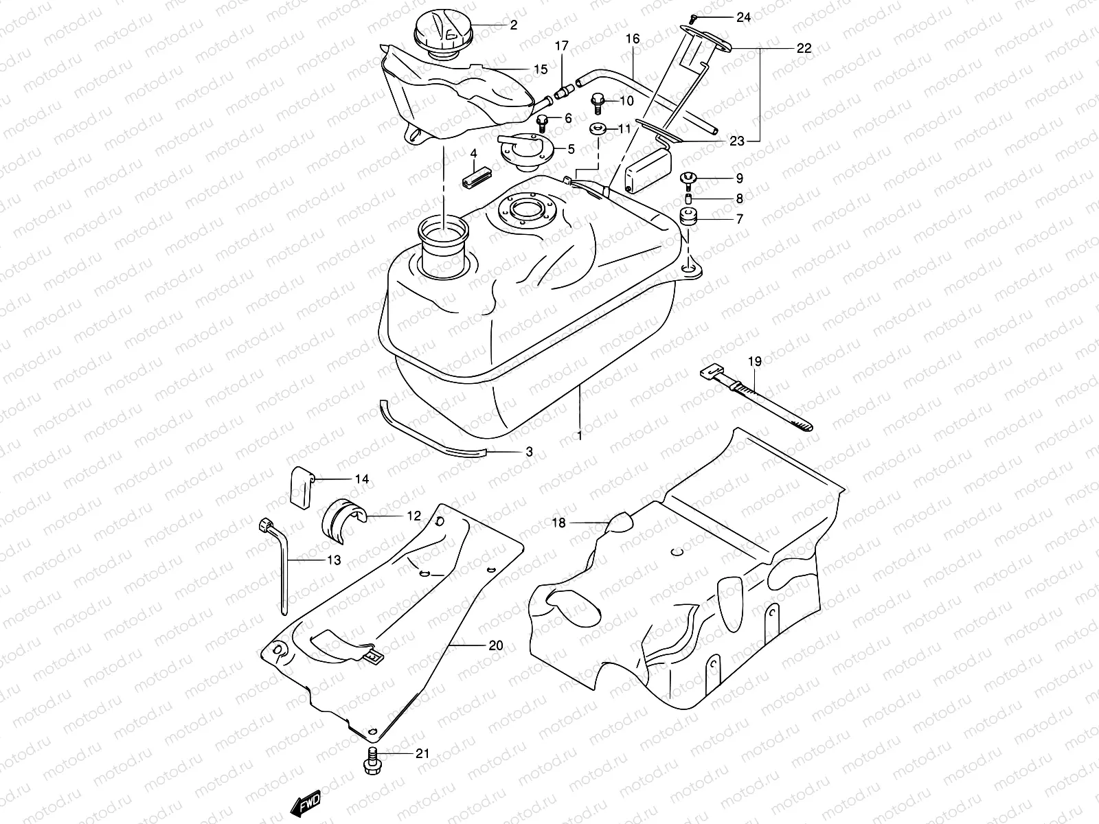 34 - FUEL TANK (MODEL X/Y)
