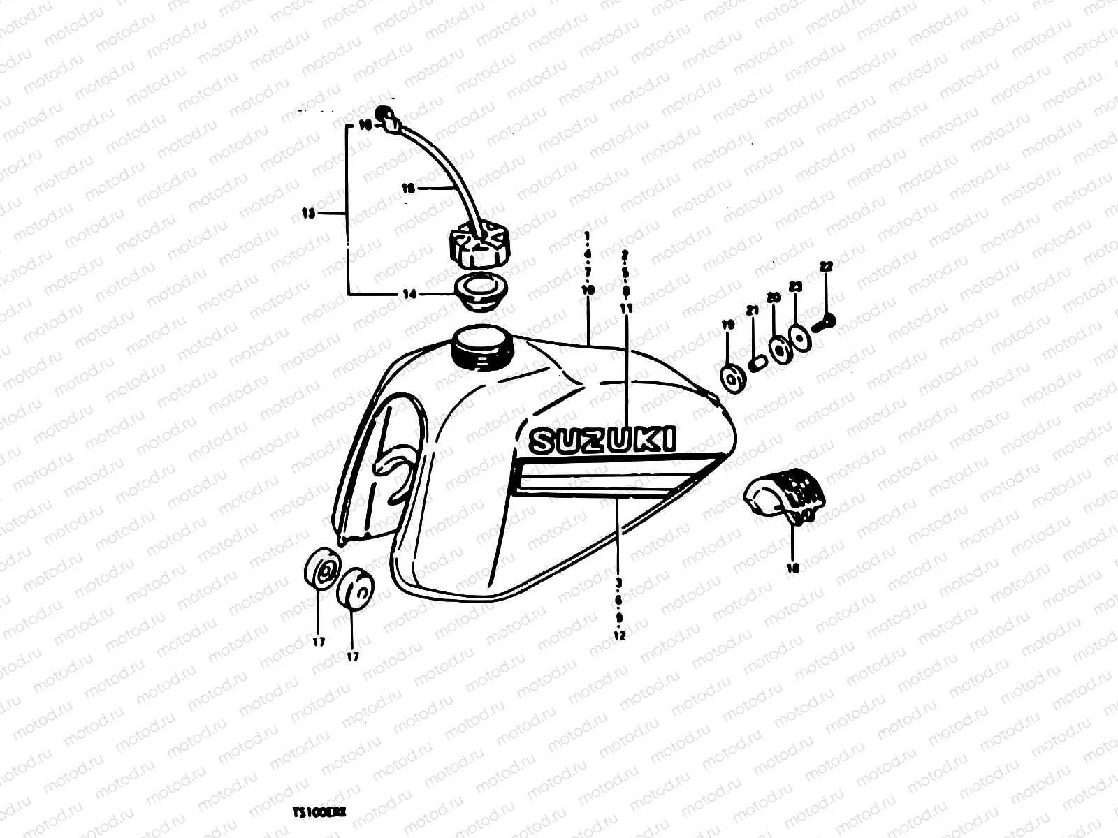 34 - FUEL TANK (TS100ERX)