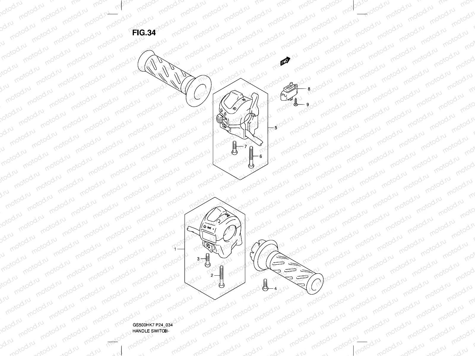 34 - HANDLE SWITCH