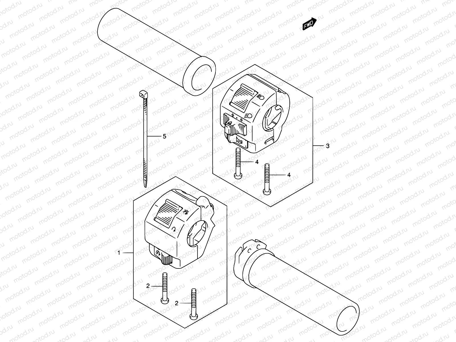 34 - HANDLE SWITCH (MODEL K1/K2)