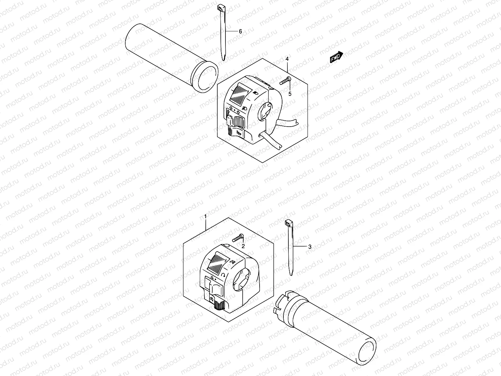 34 - HANDLE SWITCH (MODEL K5/K6)