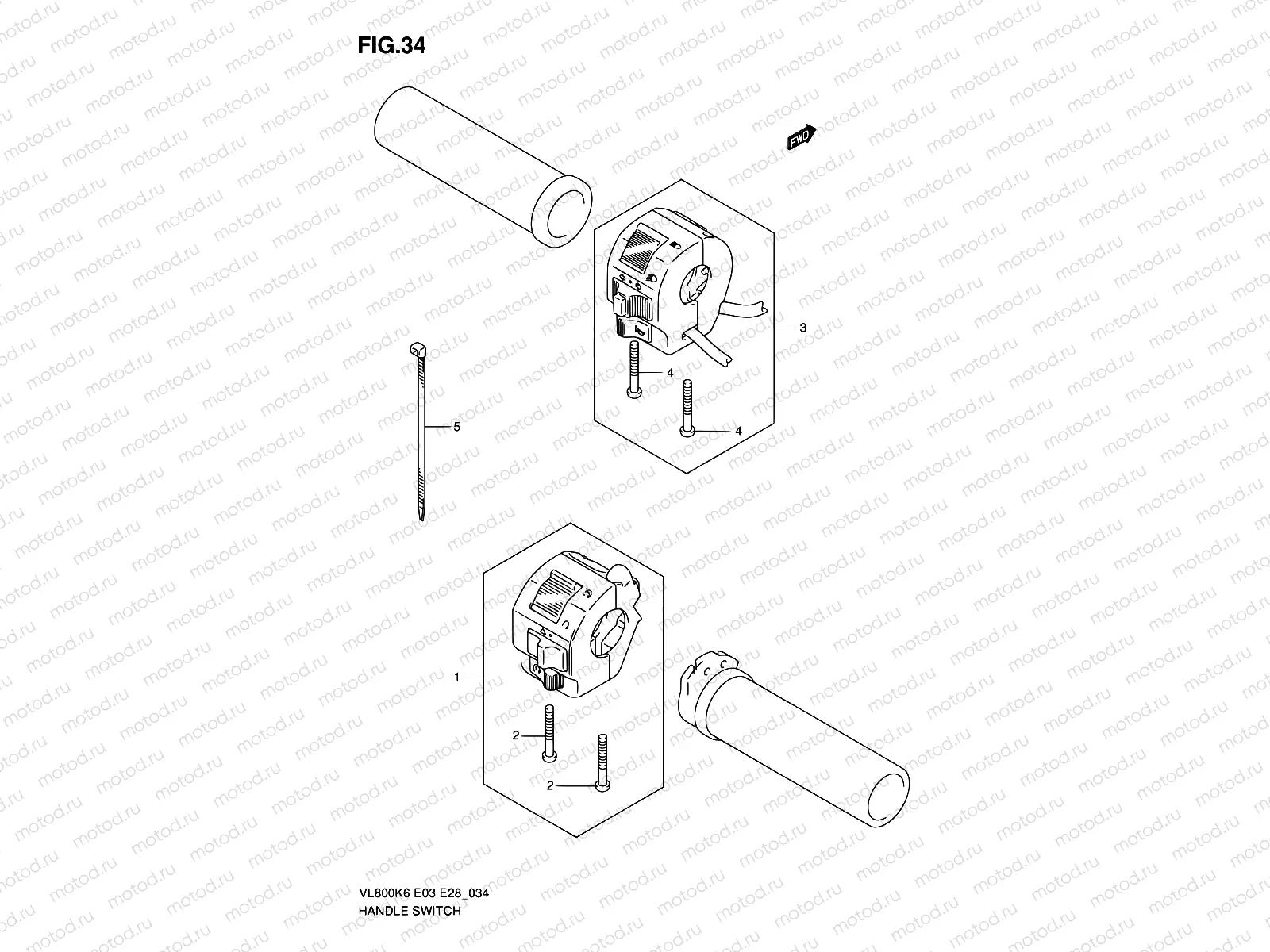 34 - HANDLE SWITCH (MODEL K6)