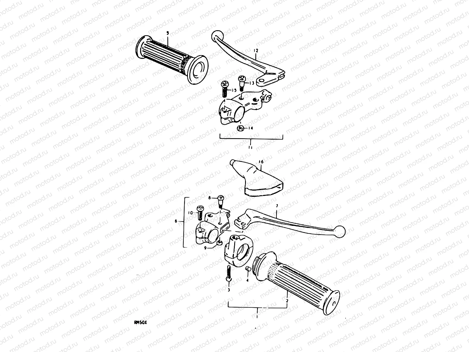 34 - HANDLE SWITCH (RM50C)