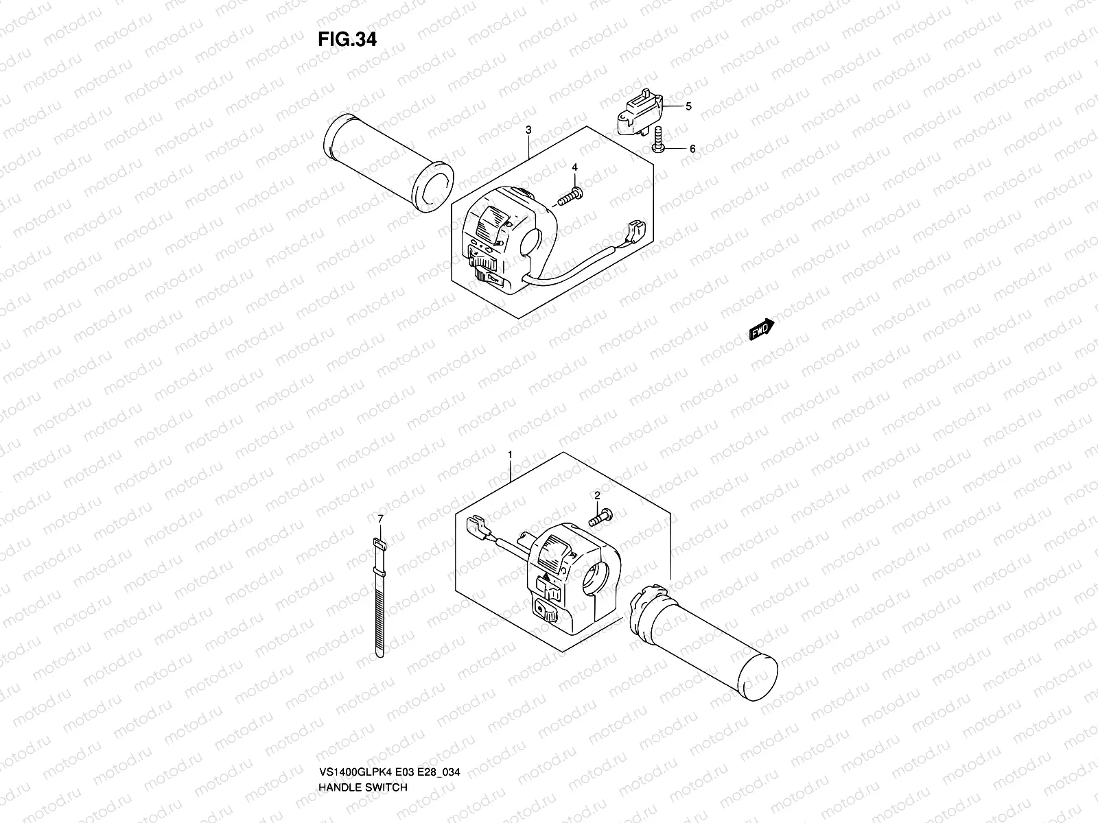 34 - HANDLE SWITCH (VS1400GLPK4)