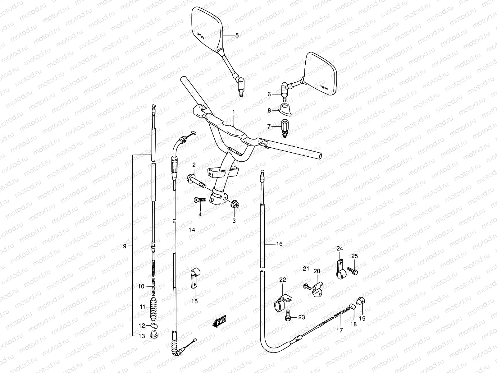 34 - HANDLEBAR (E02,E04,E21,E24)