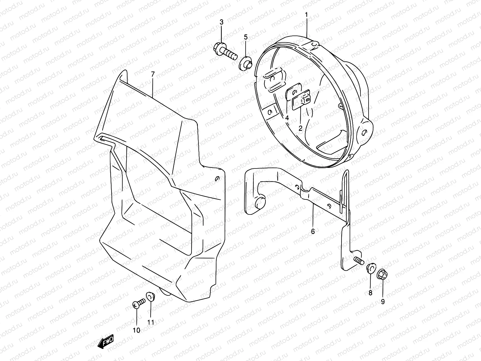 34 - HEADLAMP COVER