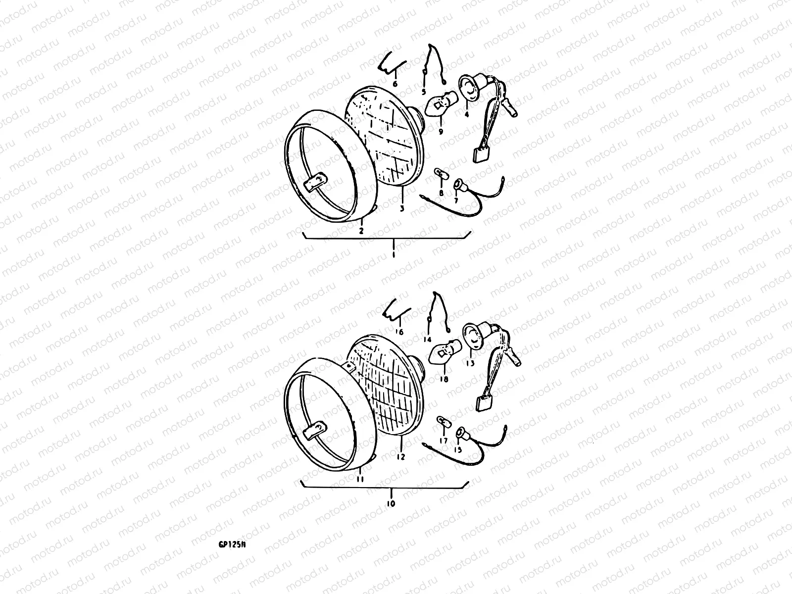 34 - HEADLAMP (E17, E18, E21, E22)