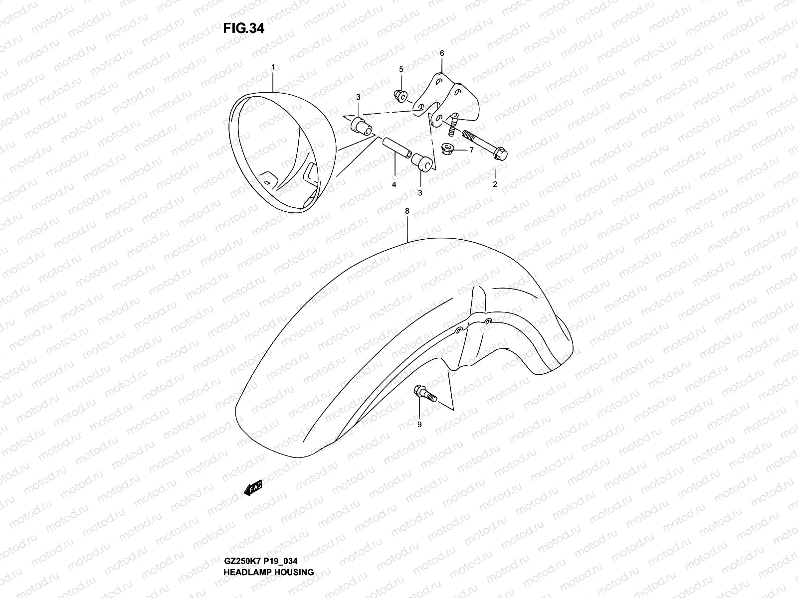 34 - HEADLAMP HOUSING