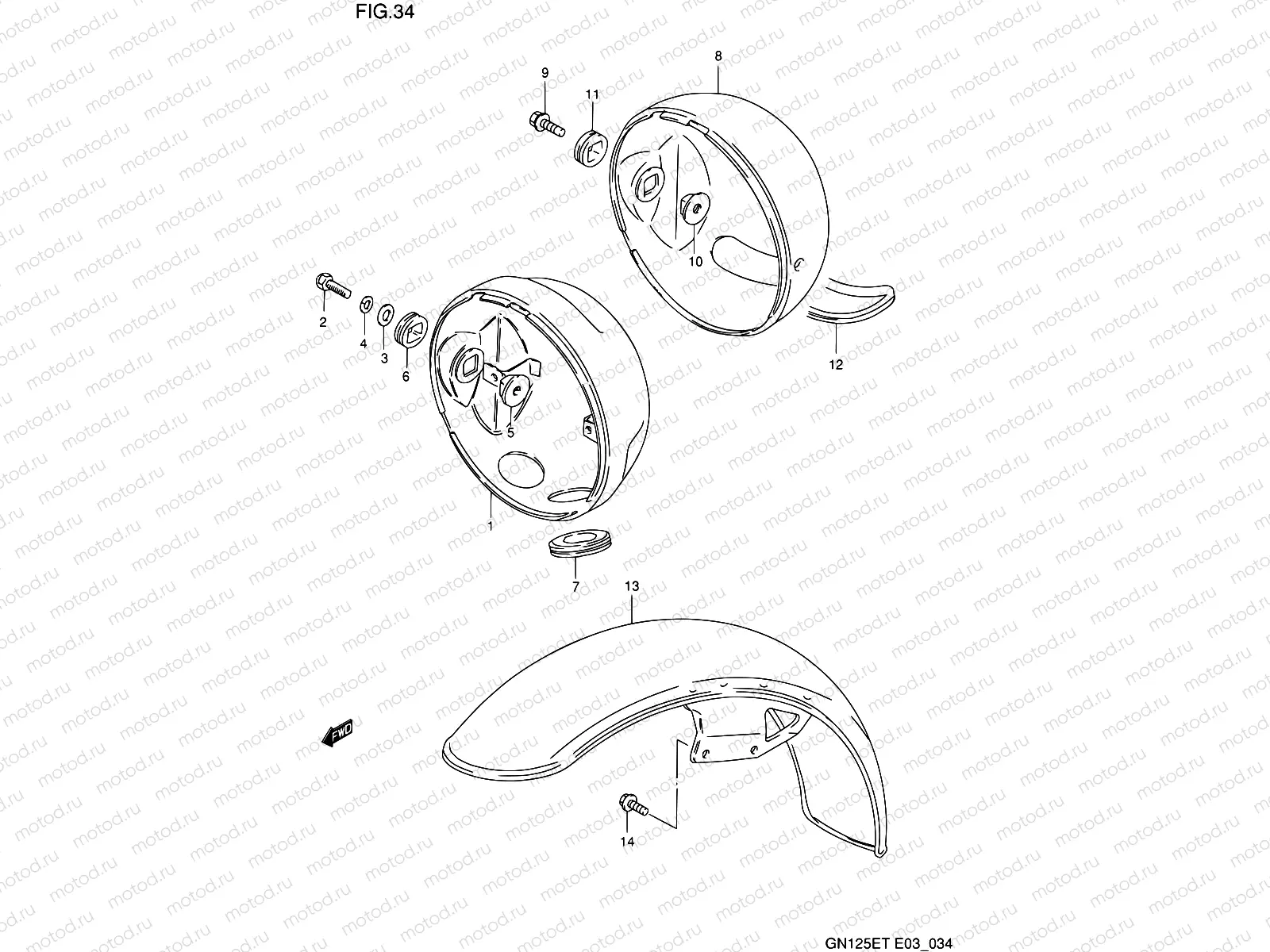 34 - HEADLAMP HOUSING