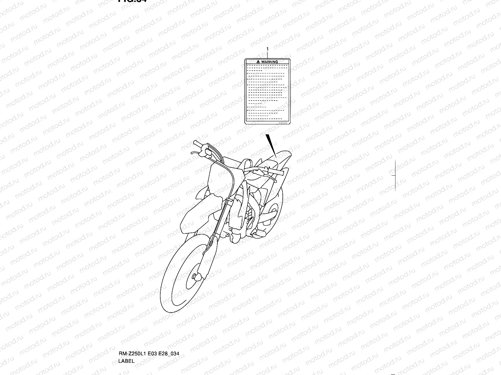 34 - LABEL (RM-Z250L1 E28)
