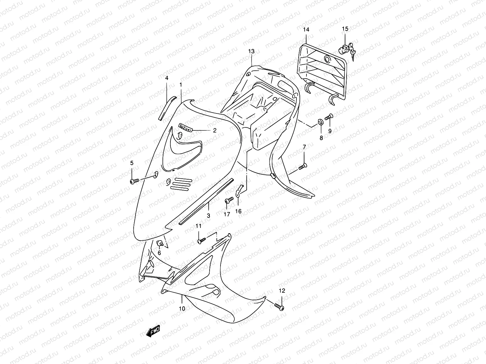 34 - LEG SHIELD (MODEL T/V/W)