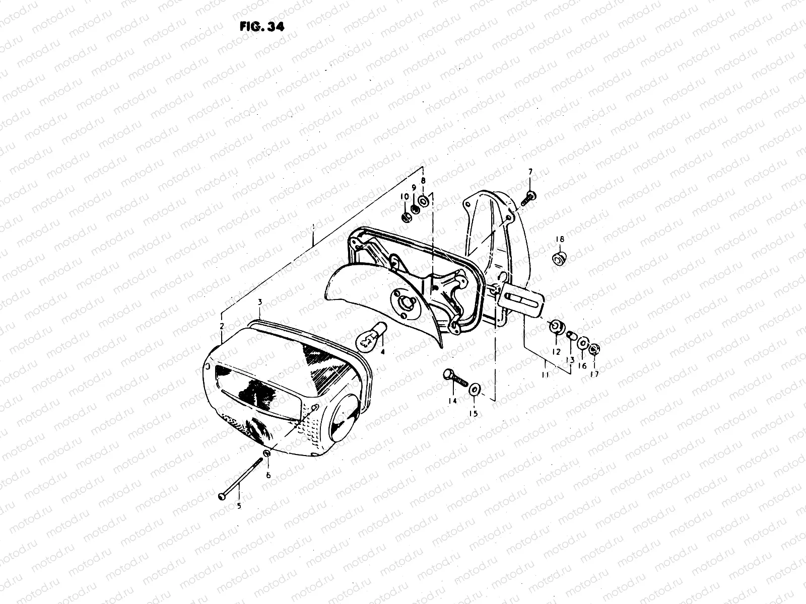 34 - REAR COMBINATION LAMP
