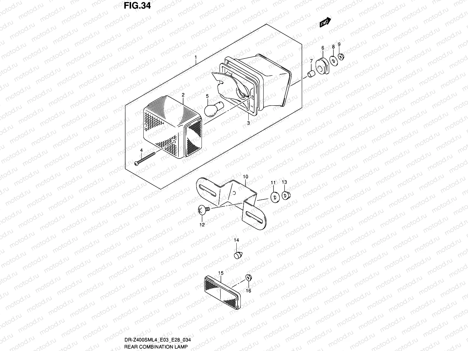 34 - REAR COMBINATION LAMP