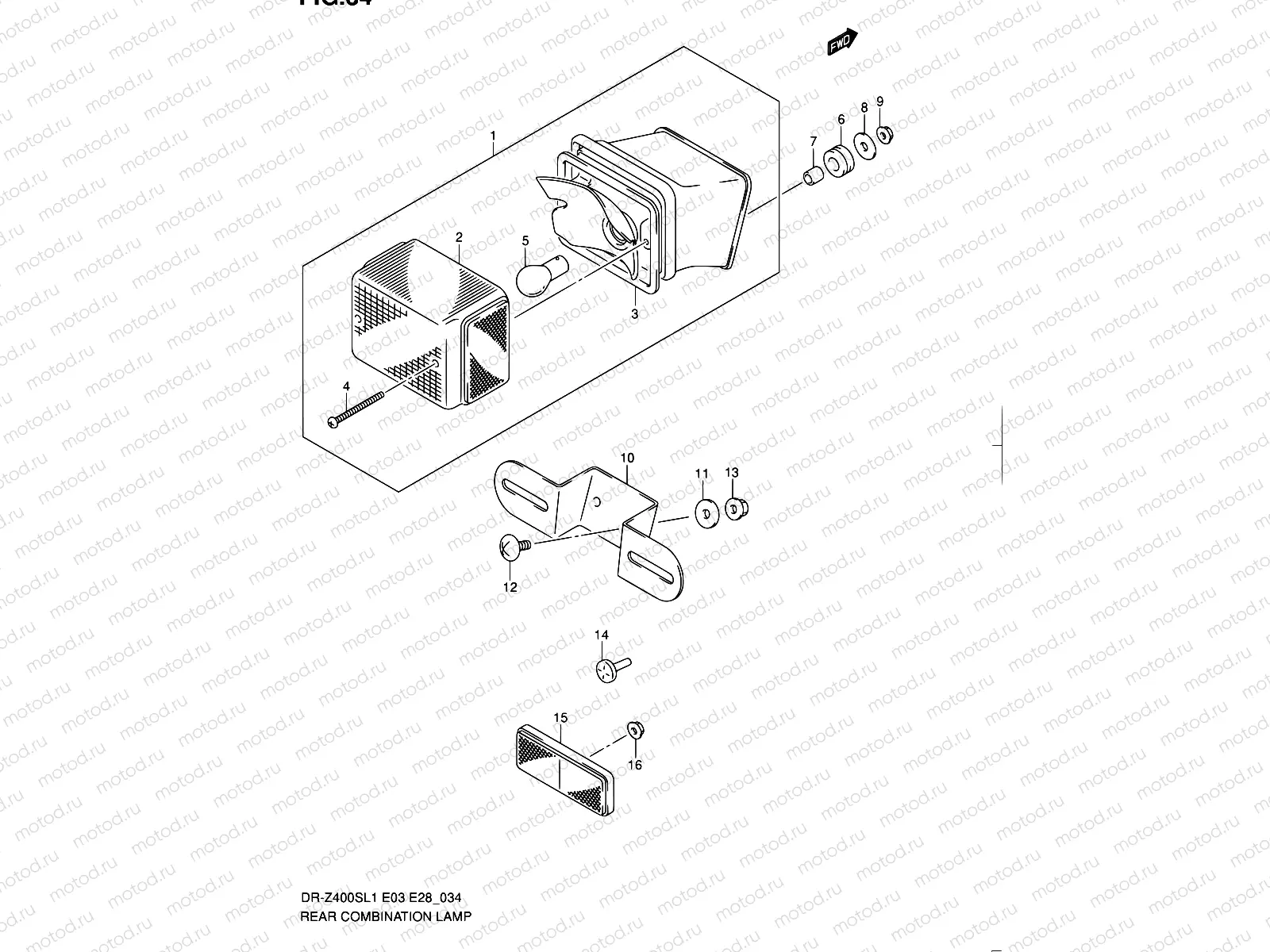 34 - REAR COMBINATION LAMP