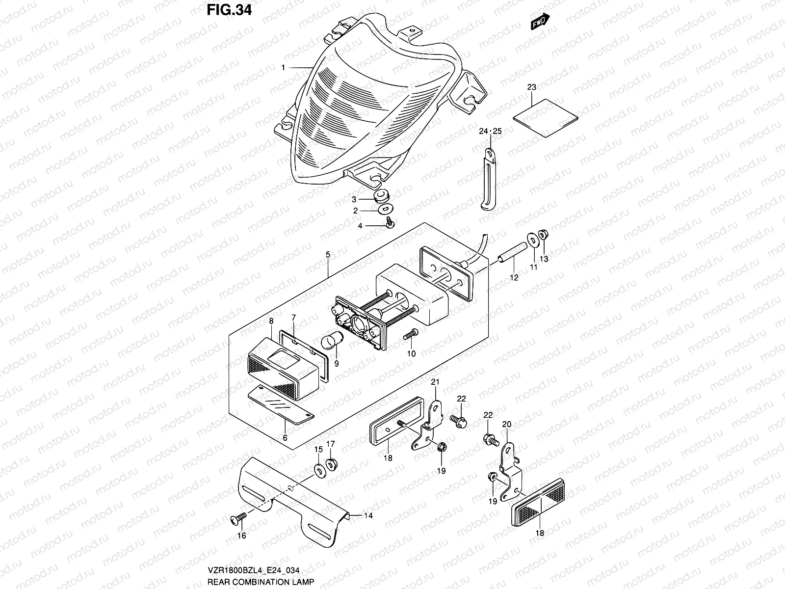 34 - REAR COMBINATION LAMP