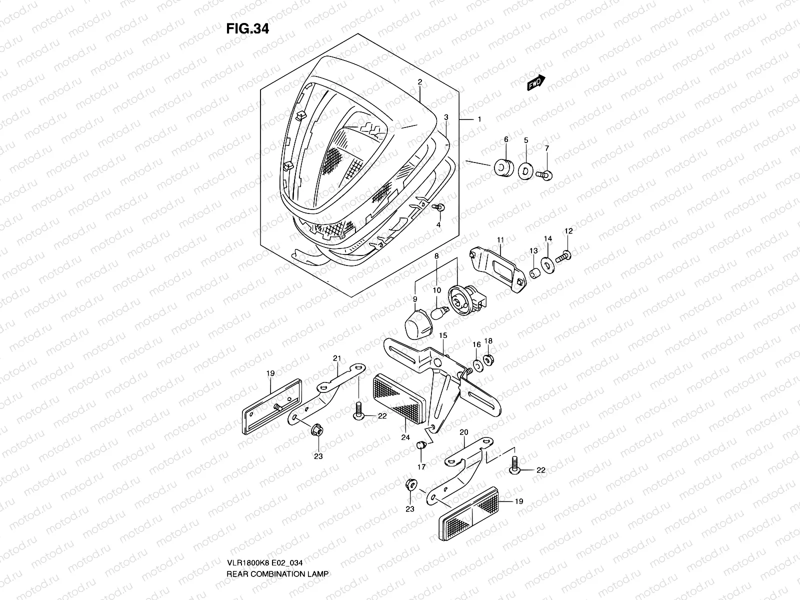 34 - REAR COMBINATION LAMP