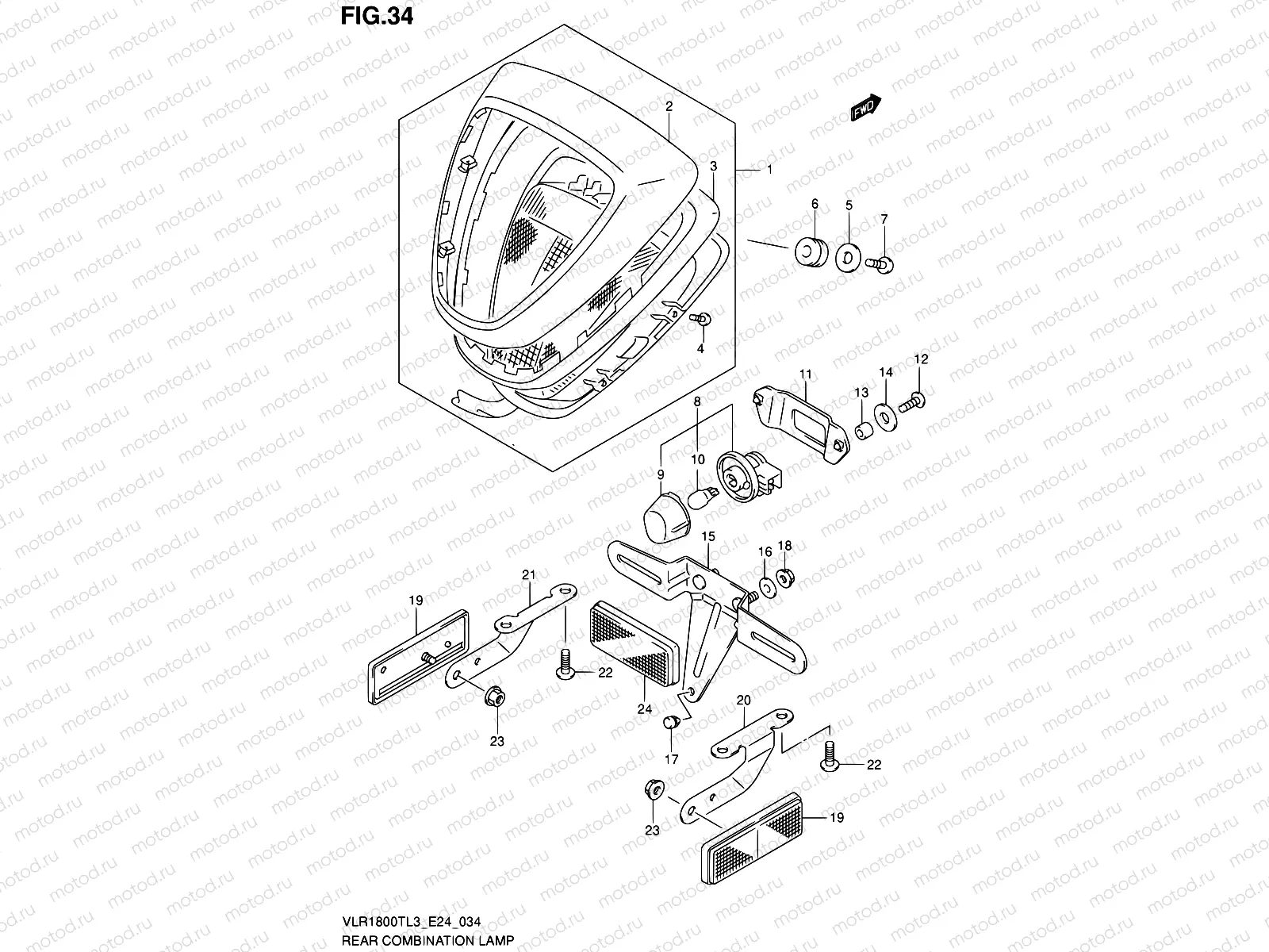 34 - REAR COMBINATION LAMP