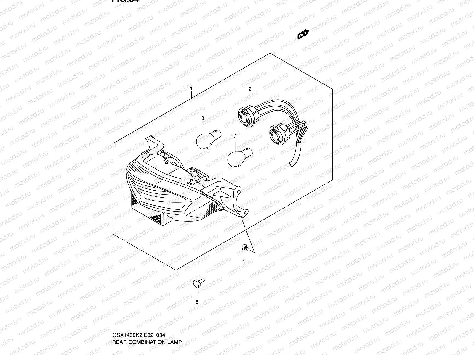 34 - REAR COMBINATION LAMP