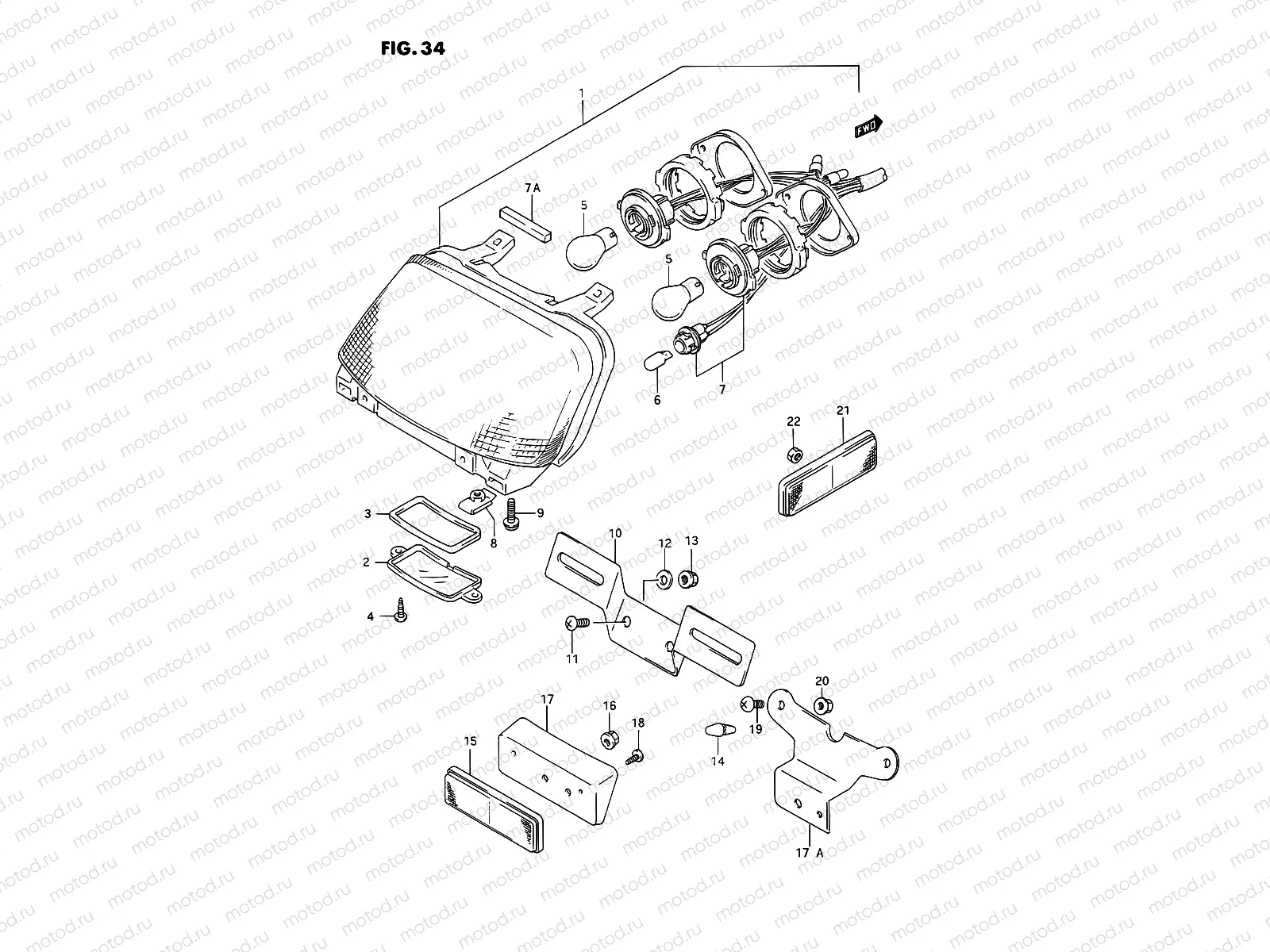 34 - REAR COMBINATION LAMP