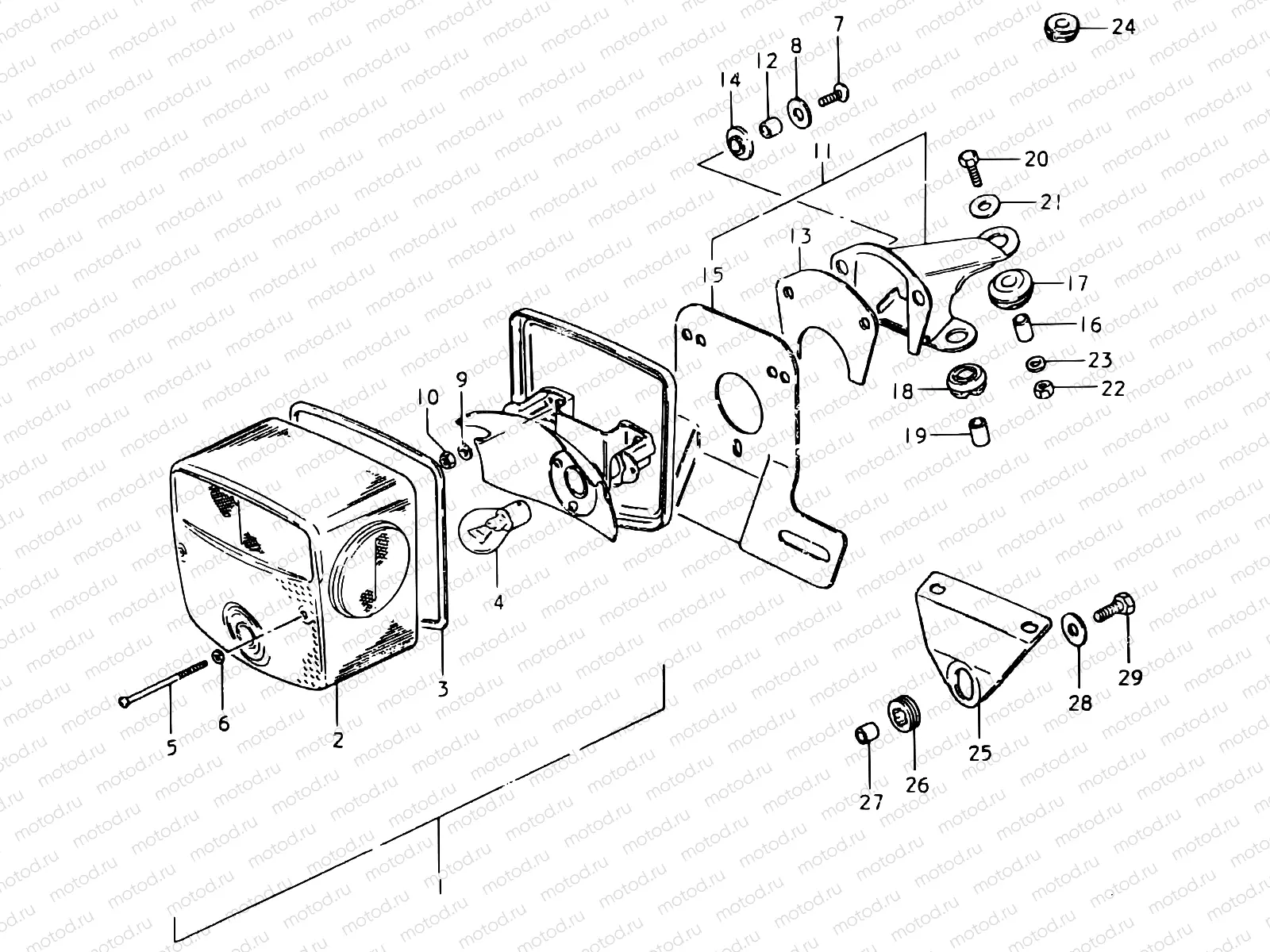34 - REAR COMBINATION LAMP (E02, E04, E15, E21, E25)