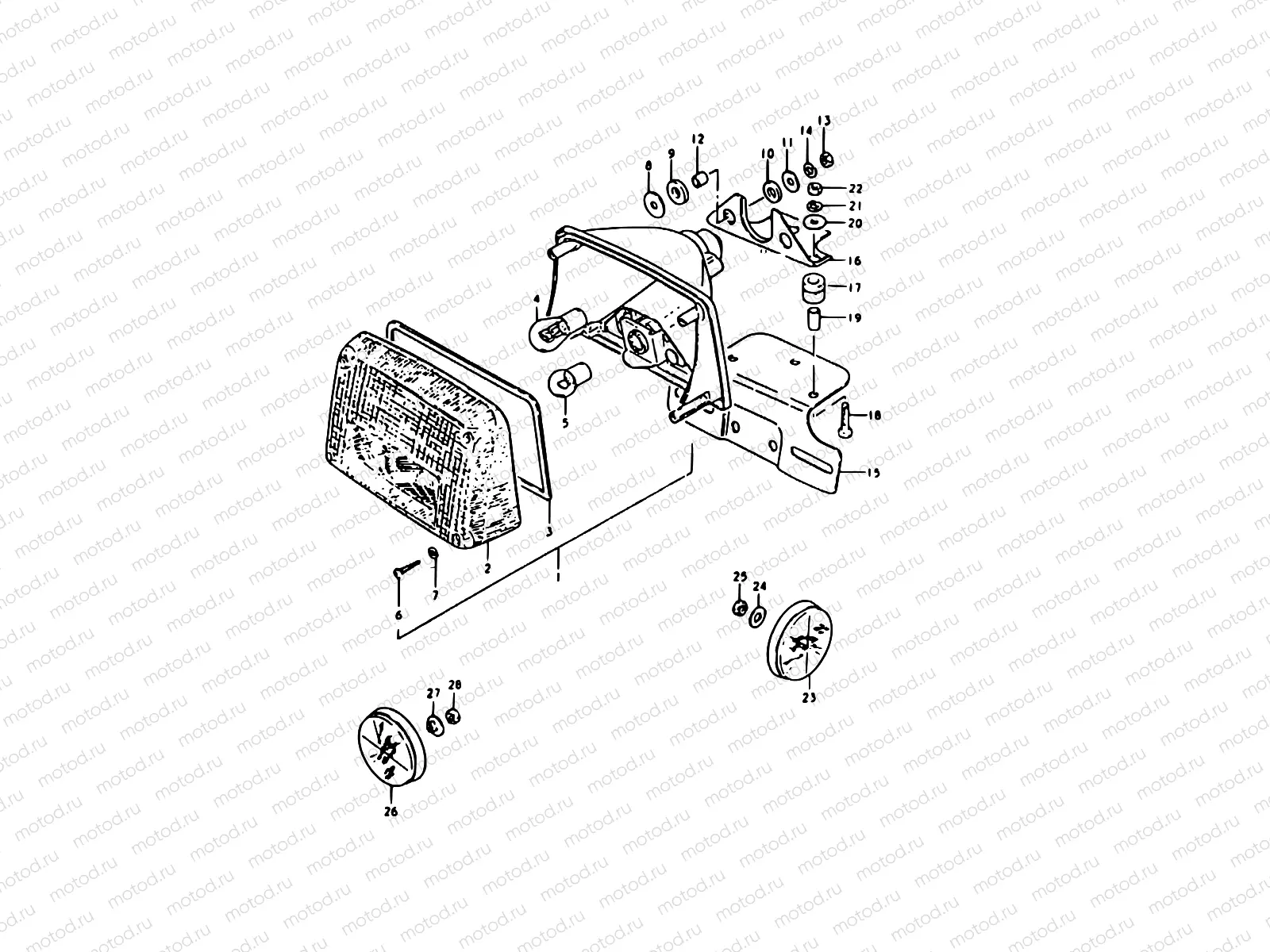 34 - REAR COMBINATION LAMP (E17)