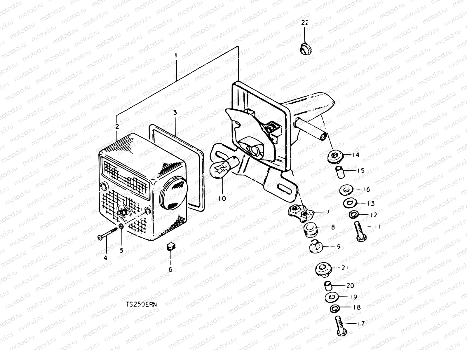 34 - REAR COMBINATION LAMP (E22)