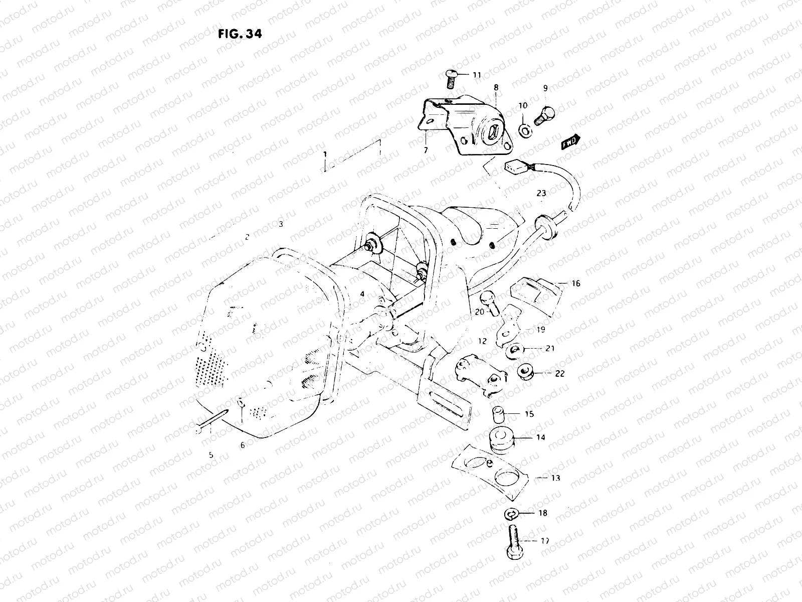 34 - REAR COMBINATION LAMP (E22)