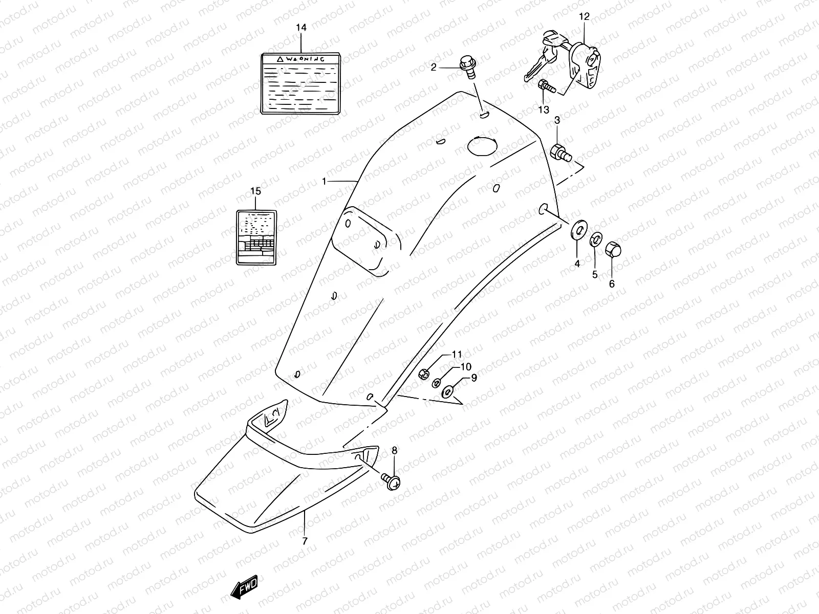 34 - REAR FENDER