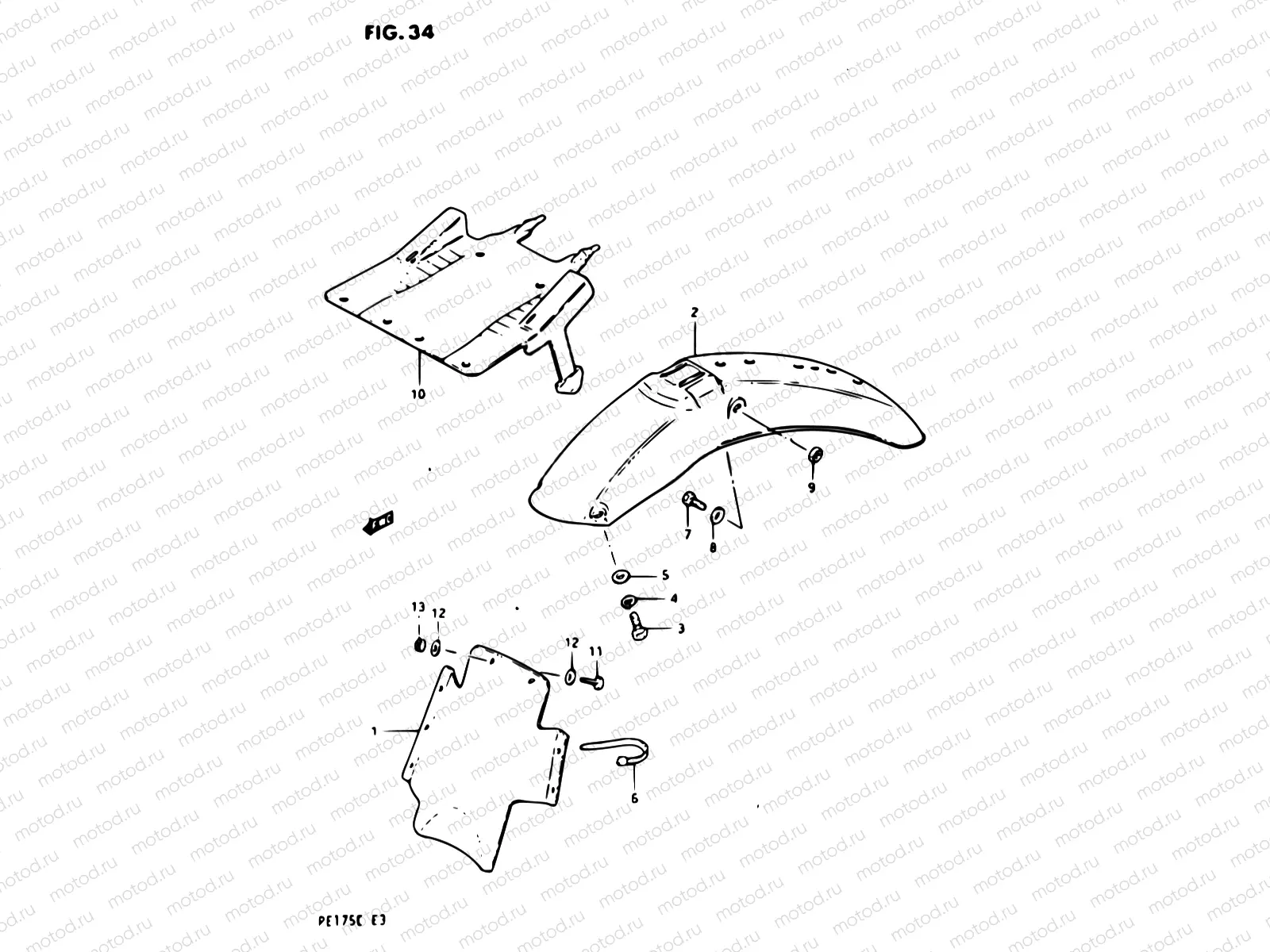 34 - REAR FENDER