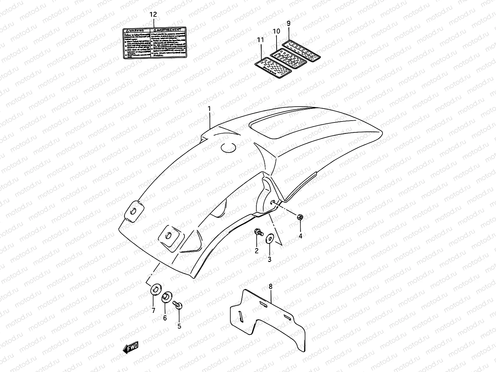 34 - REAR FENDER