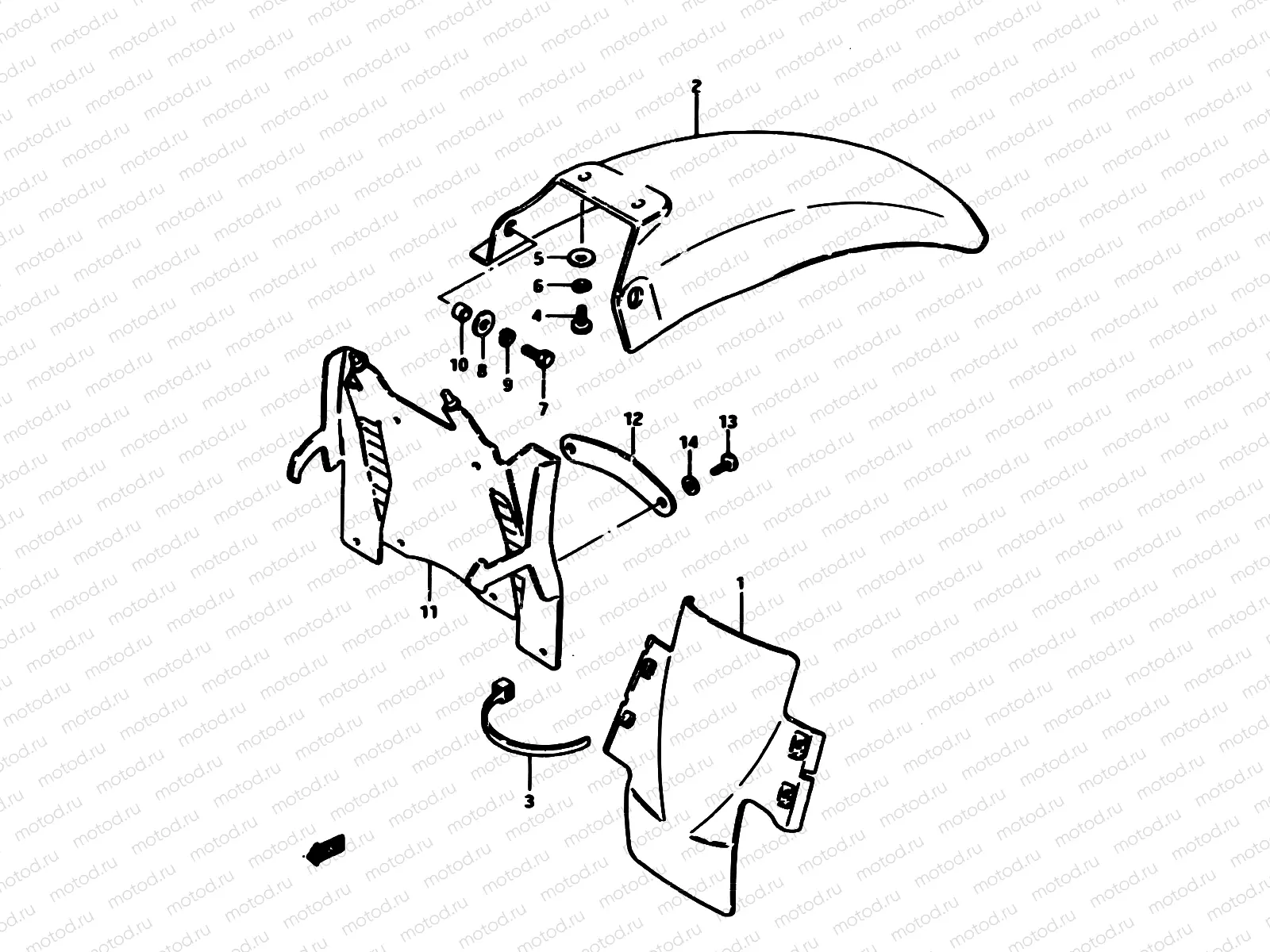 34 - REAR FENDER
