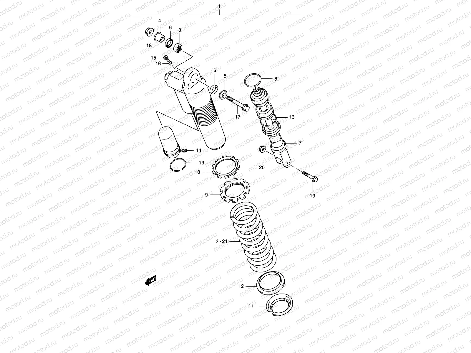 34 - REAR SHOCK ABSORBER