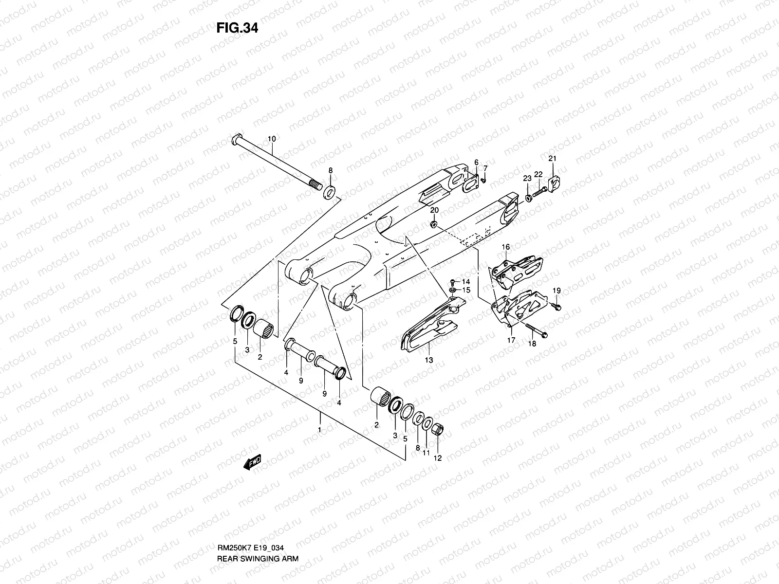 34 - REAR SWINGING ARM