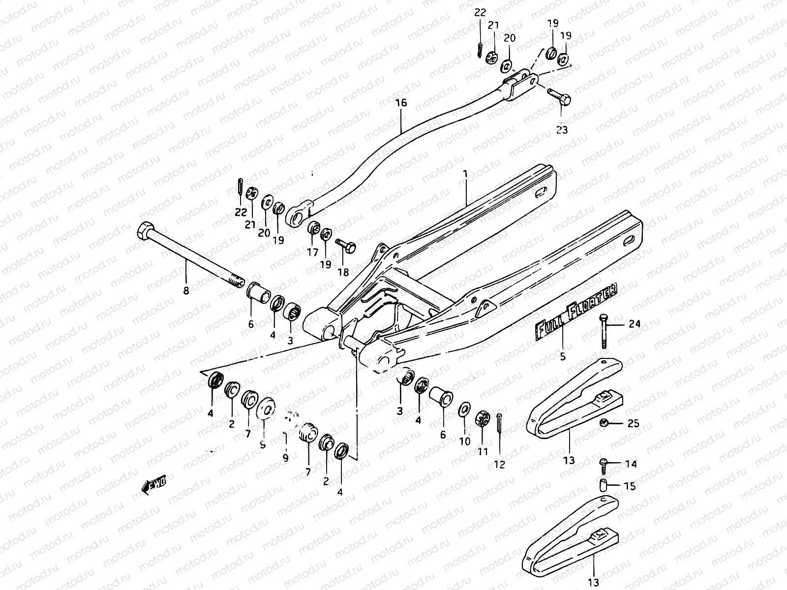 34 - REAR SWINGING ARM