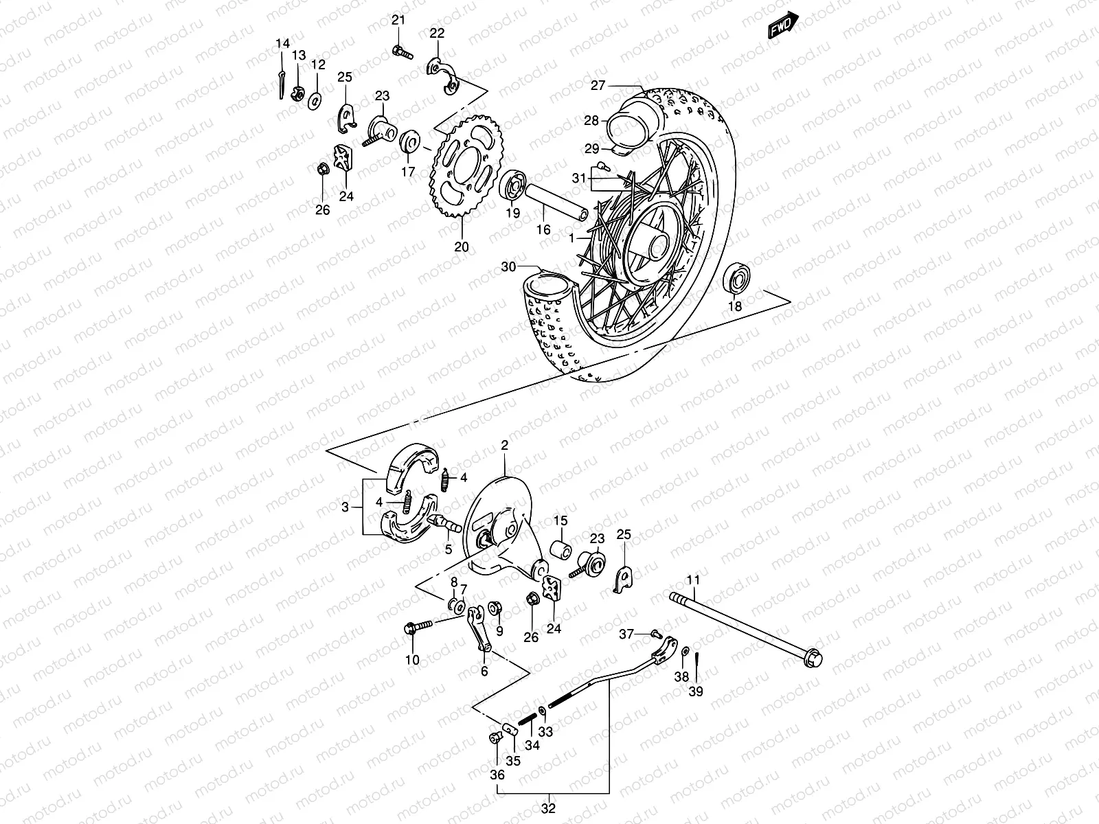 34 - REAR WHEEL