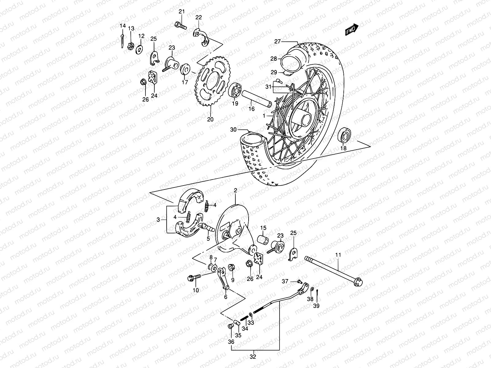 34 - REAR WHEEL
