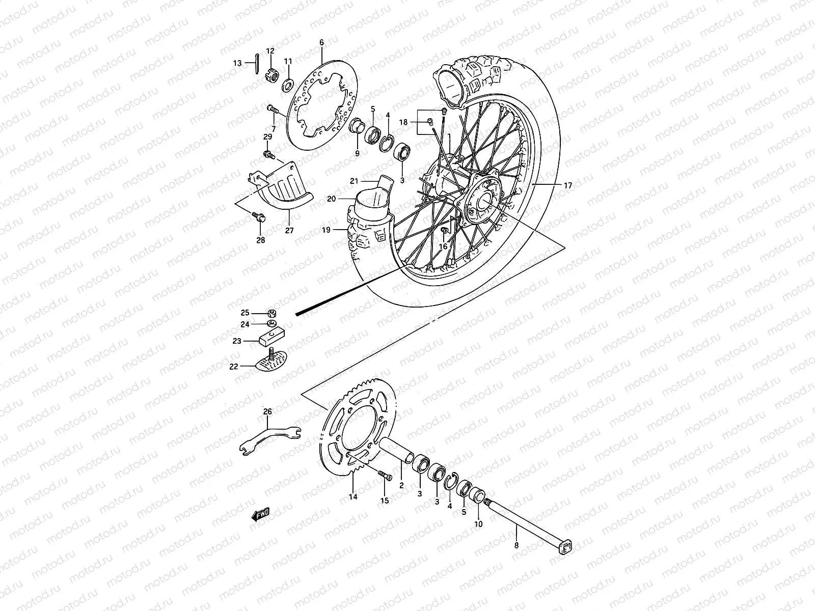 34 - REAR WHEEL