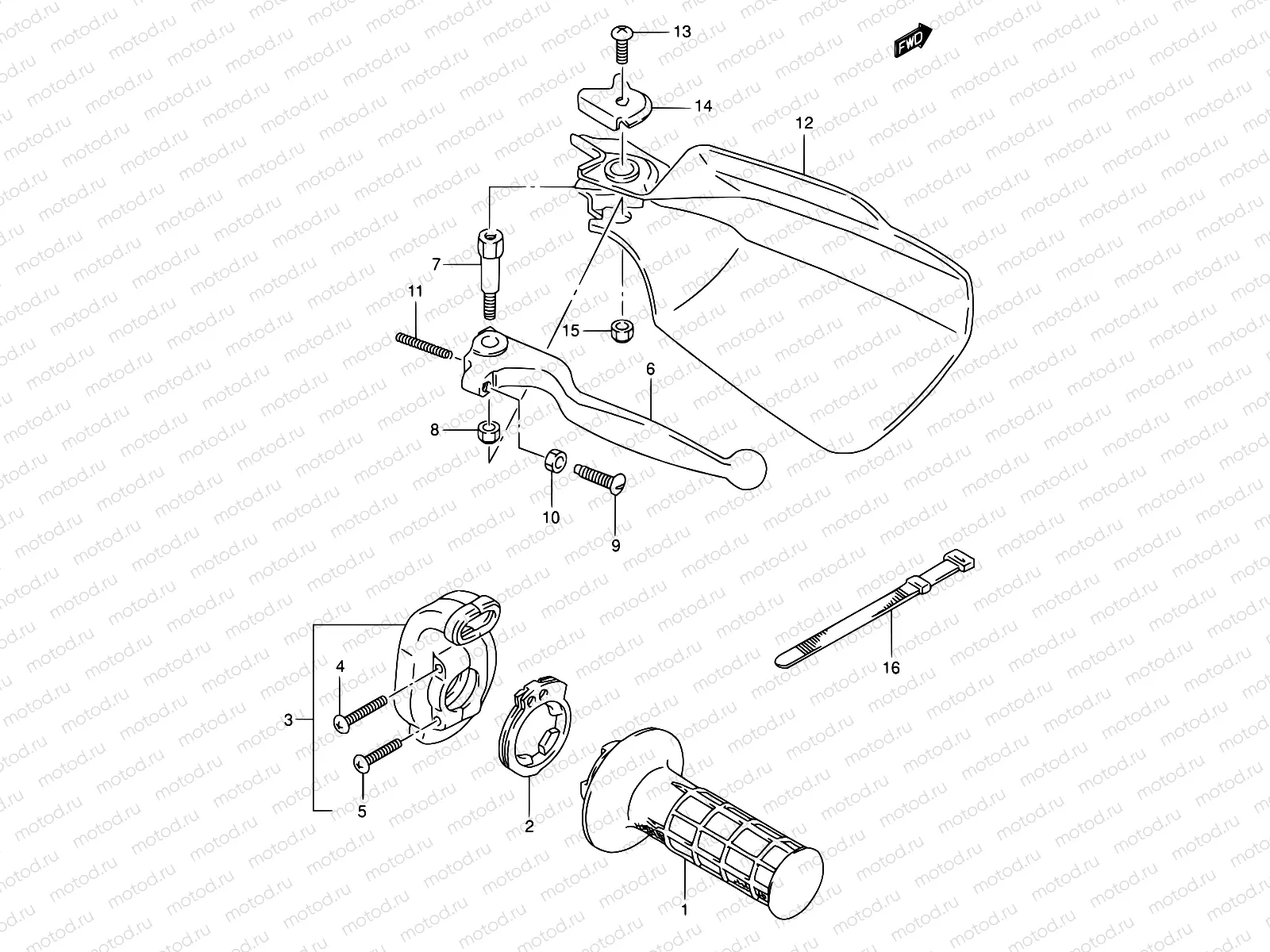 34 - RIGHT HANDLE LEVER