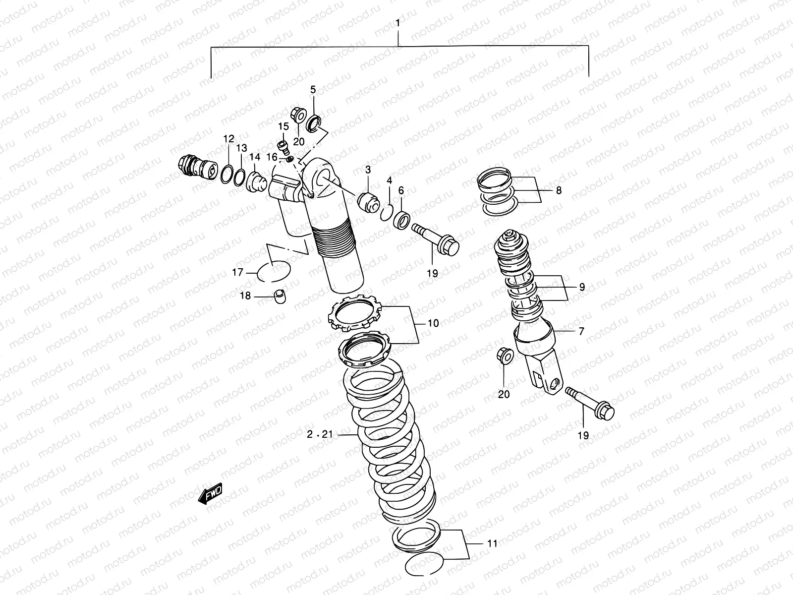34 - SHOCK ABSORBER (MODEL T)
