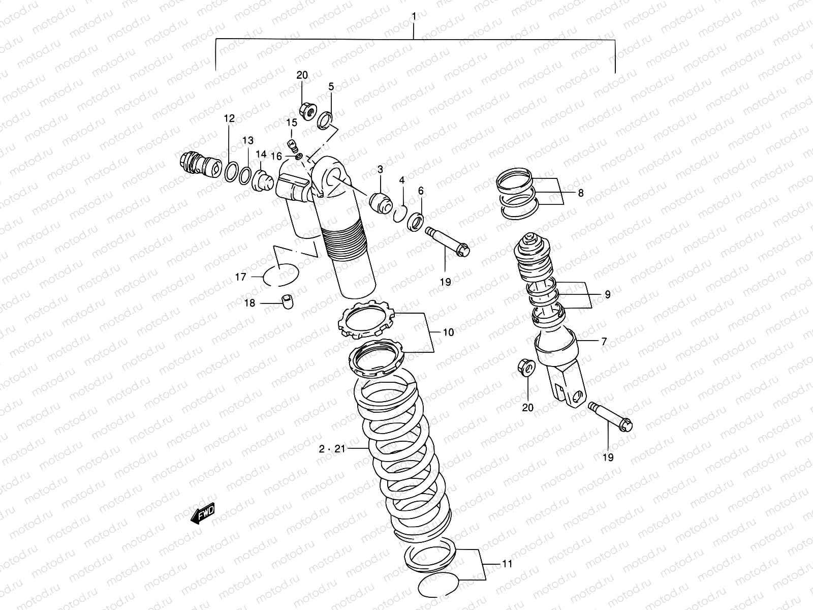 34 - SHOCK ABSORBER (MODEL T)