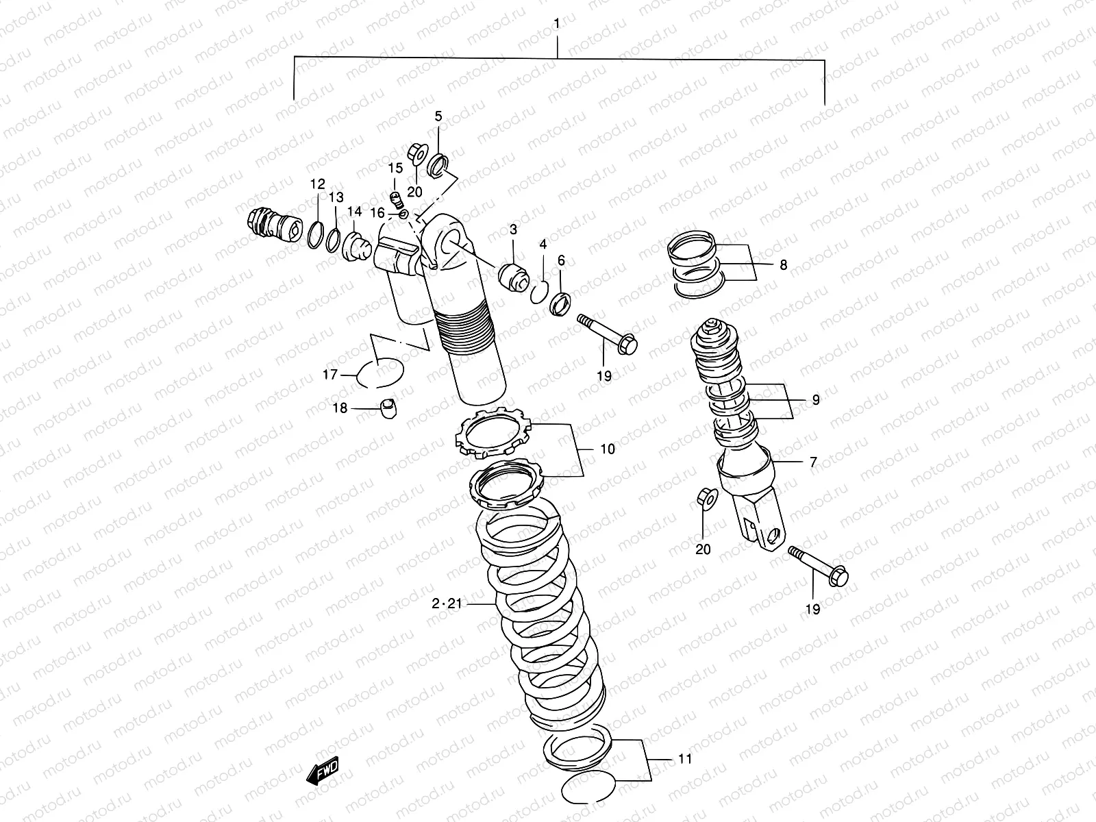 34 - SHOCK ABSORBER (MODEL T)