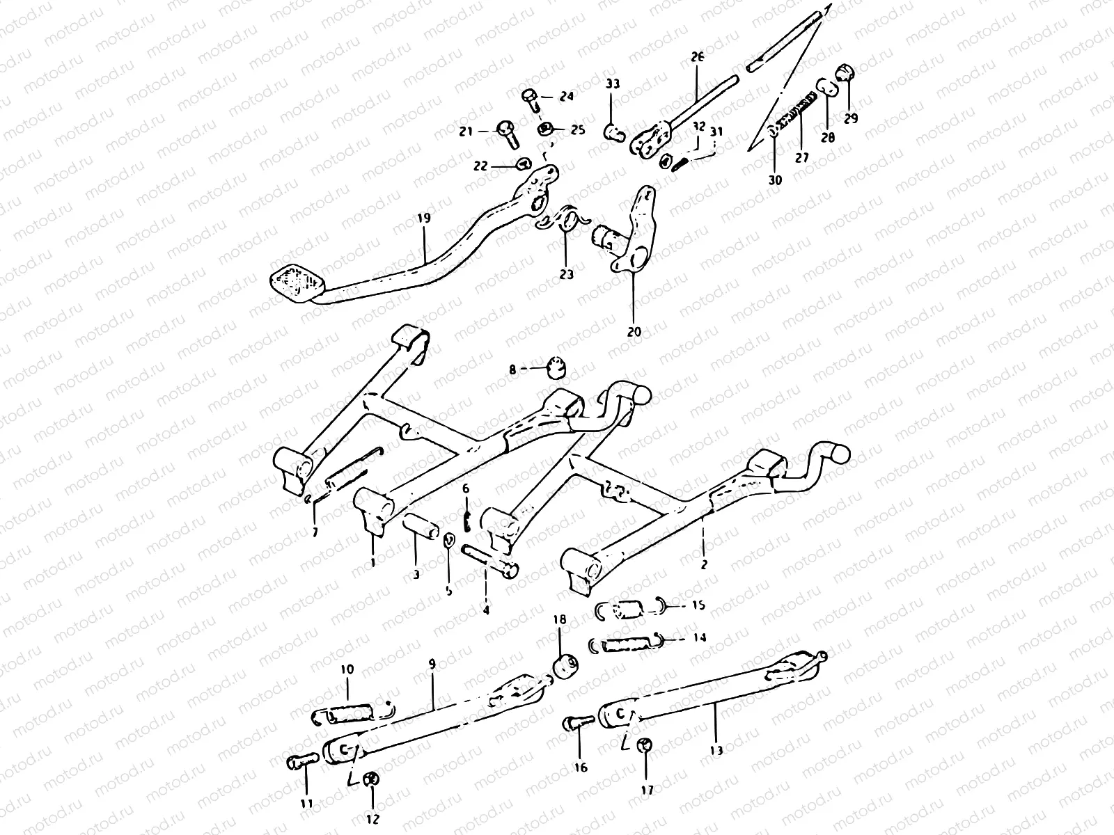 34 - STAND - REAR BRAKE