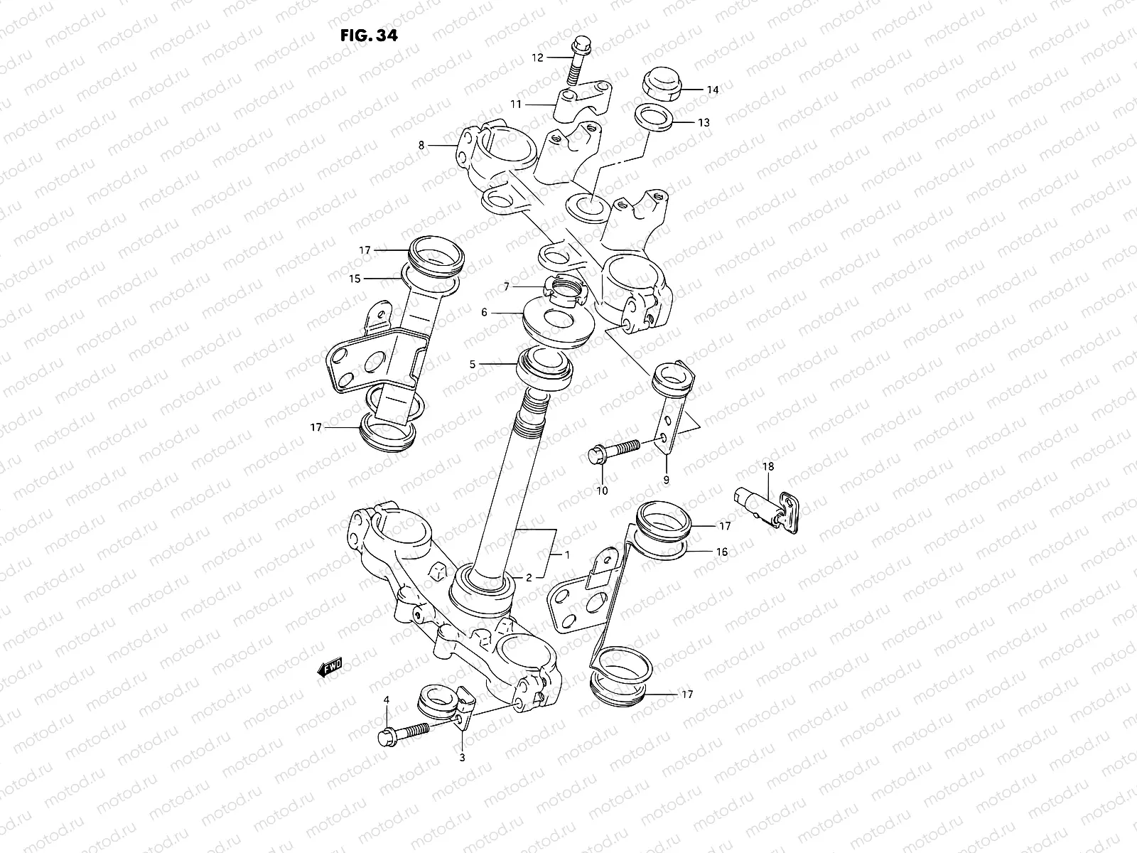 34 - STEERING STEM