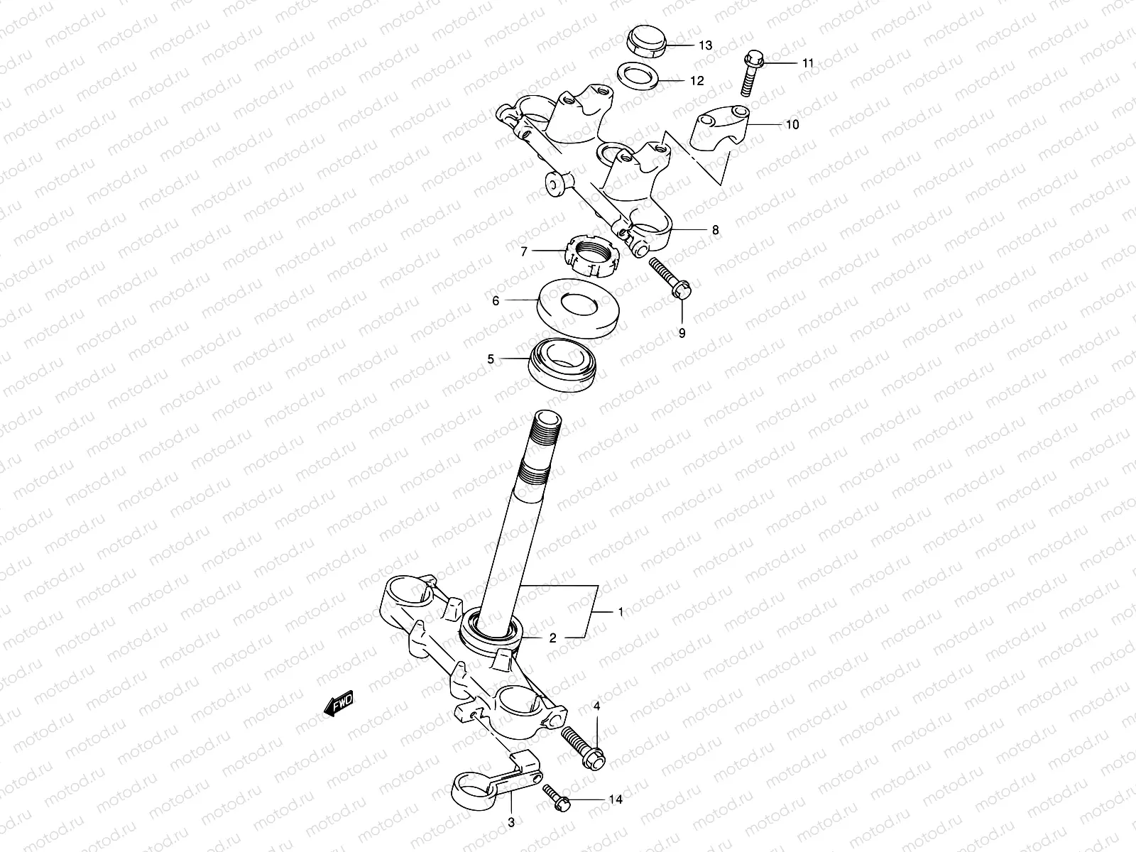 34 - STEERING STEM (E03,E33)