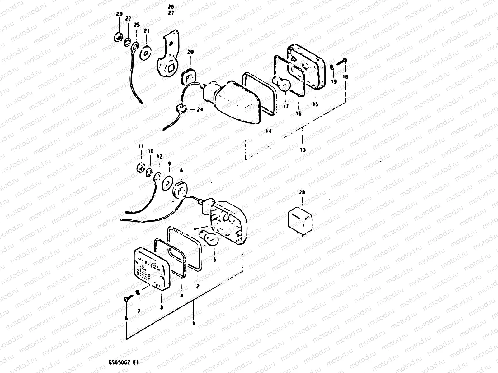 34 - TURN SIGNAL LAMP (E02, E04)