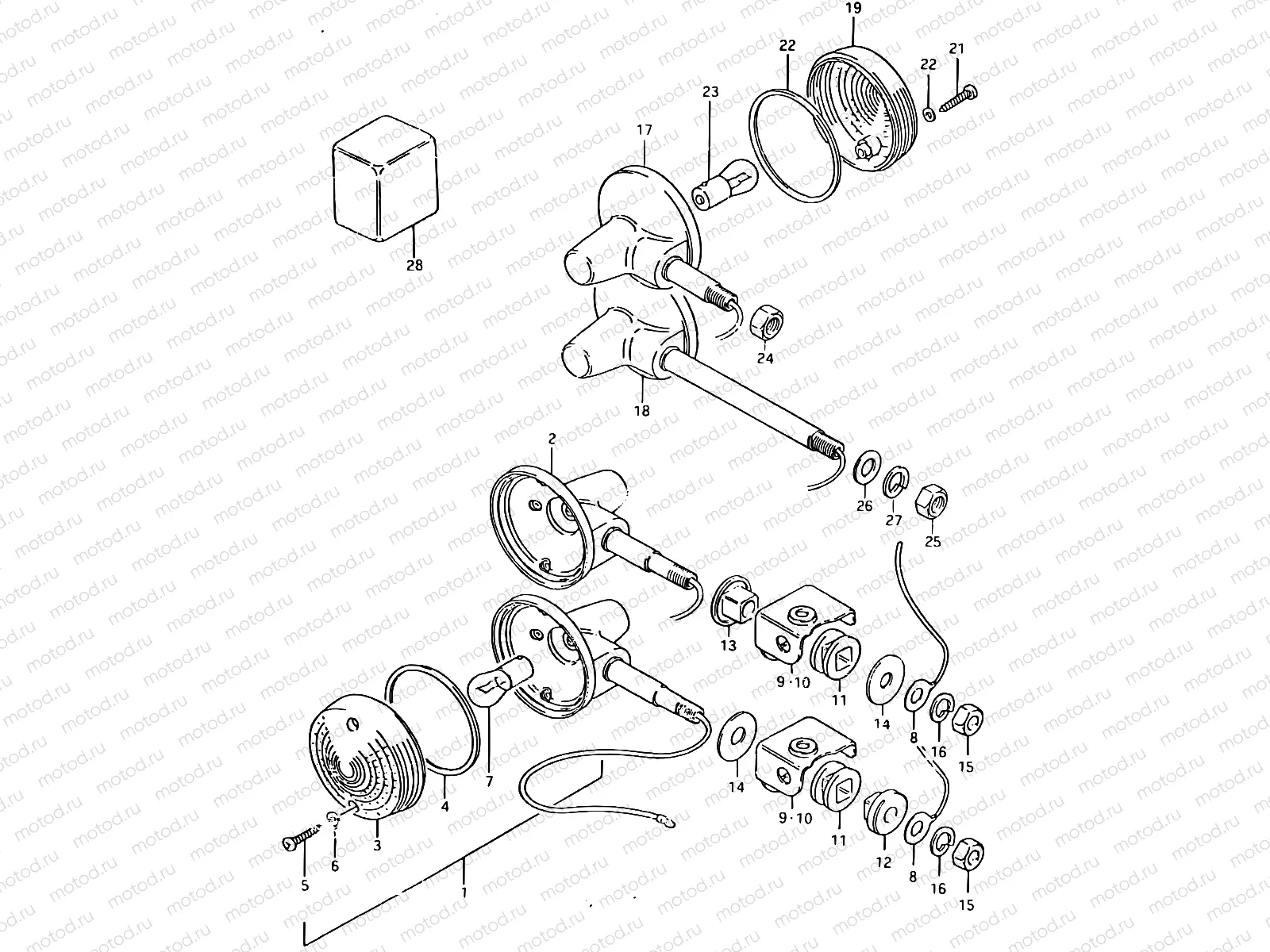34 - TURN SIGNAL LAMP (E22)