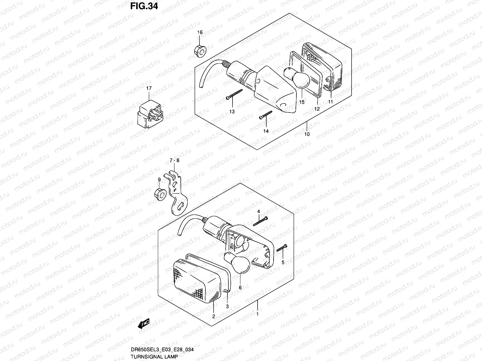 34 - TURNSIGNAL LAMP