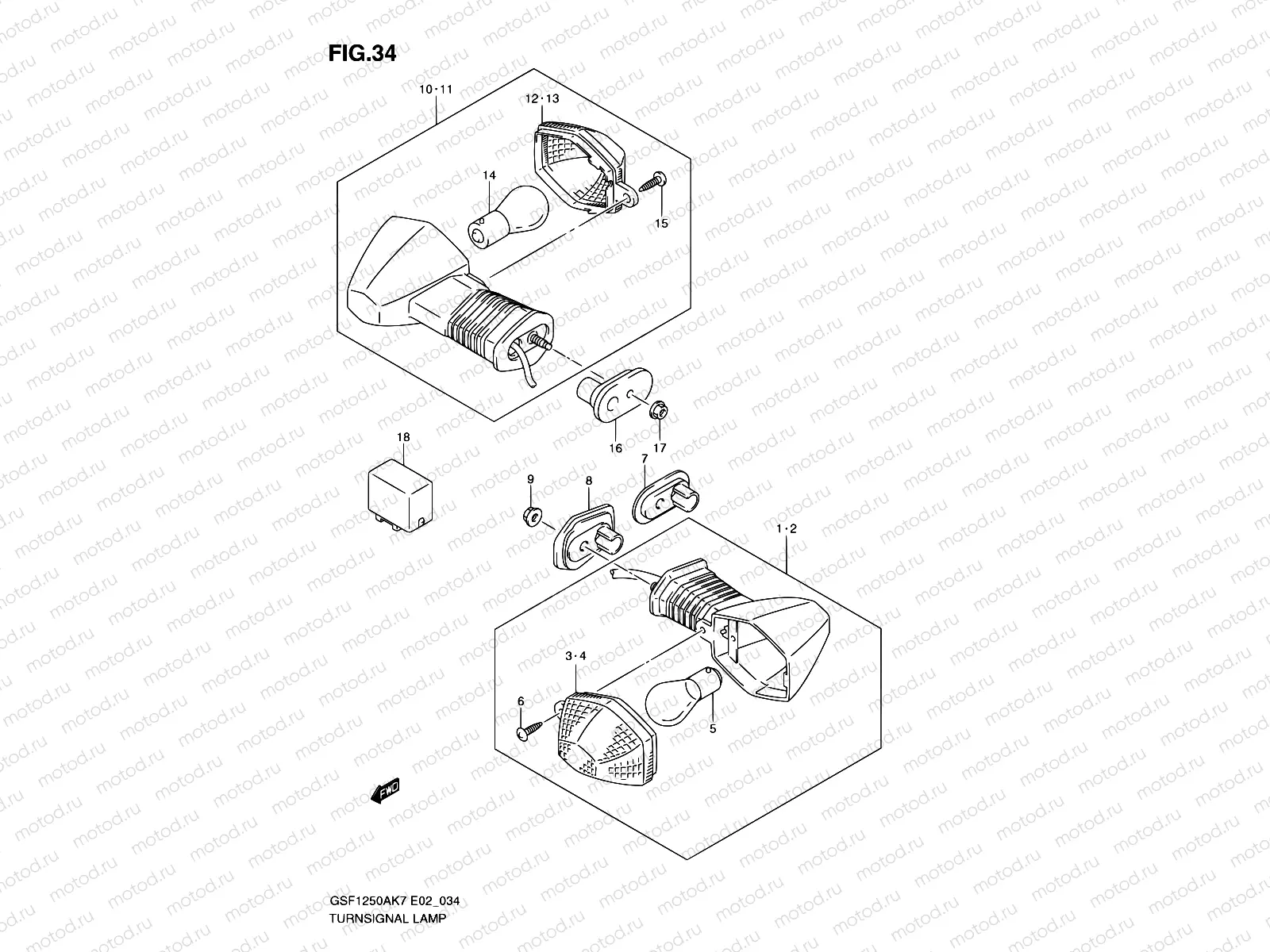 34 - TURNSIGNAL LAMP